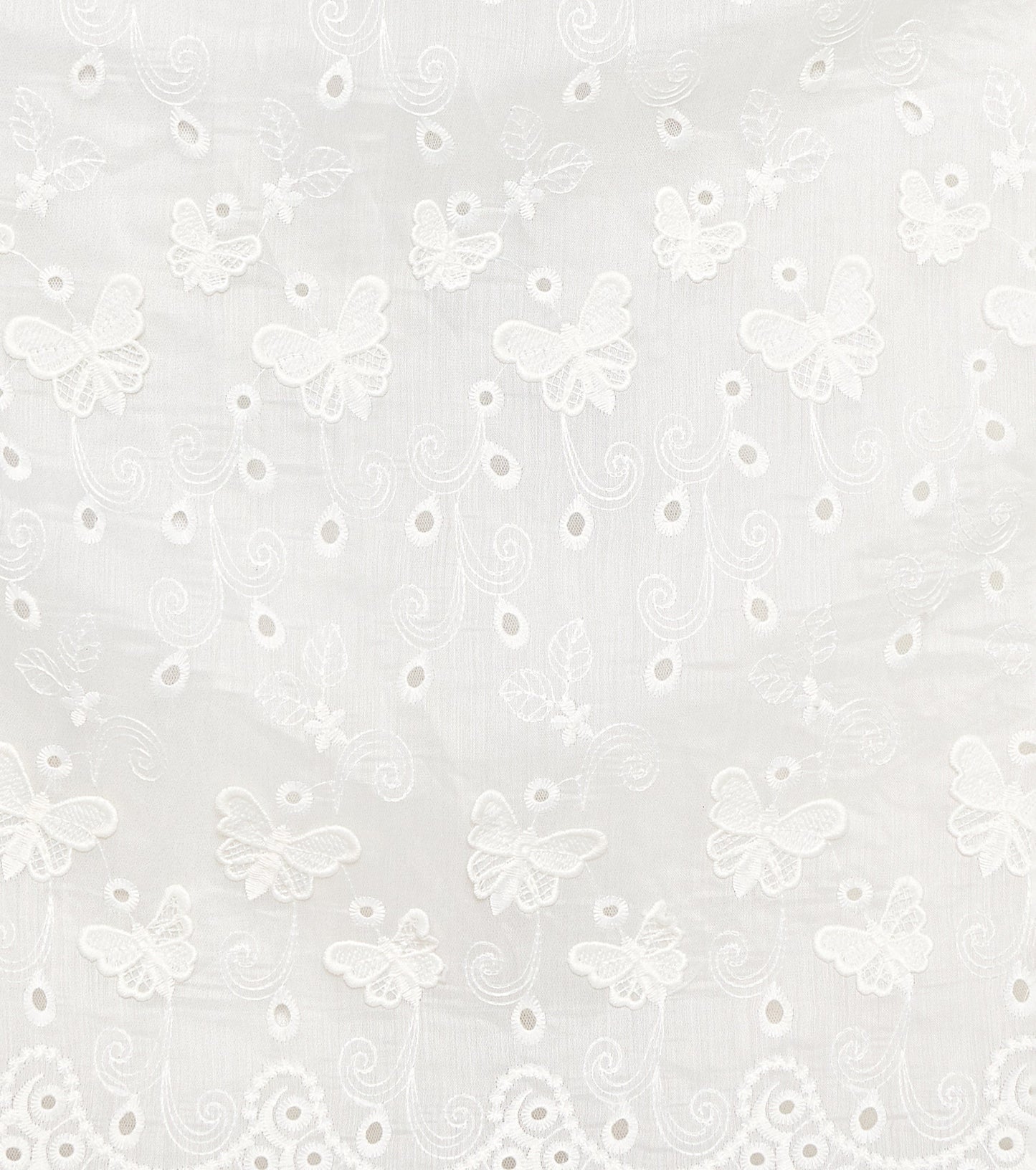 AJ Eyelet A-Line Midi Dress