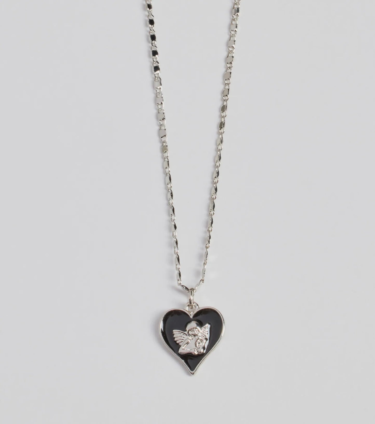 Adorable Vibe Angel Heart Charm Necklace