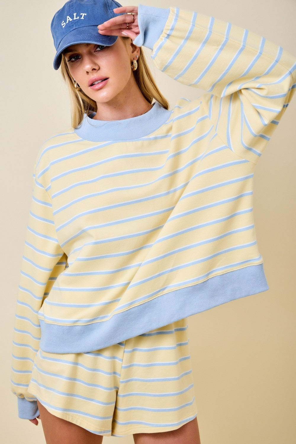 Stay Awhile Striped Shorts