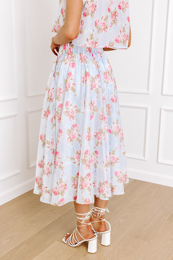 Rose Garden High Waist Skirt