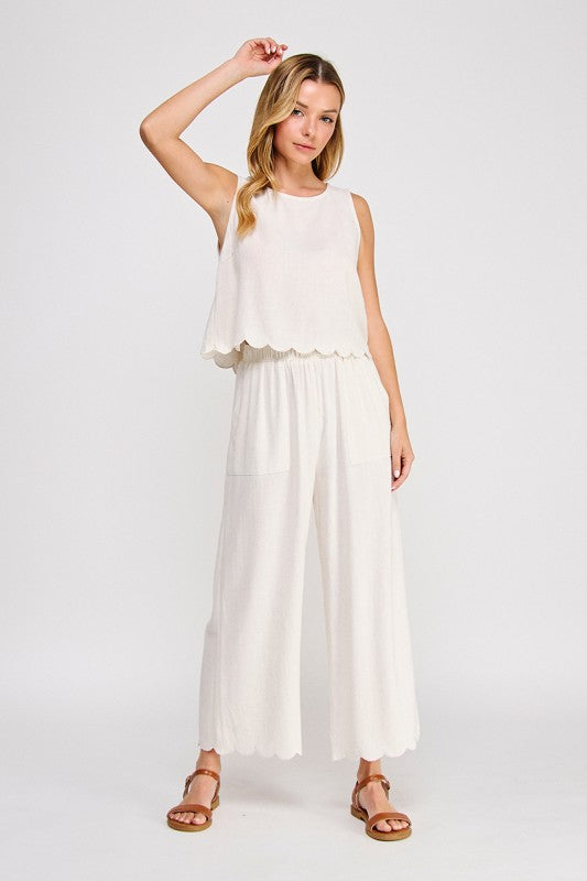 Sunday Stroll Linen Top