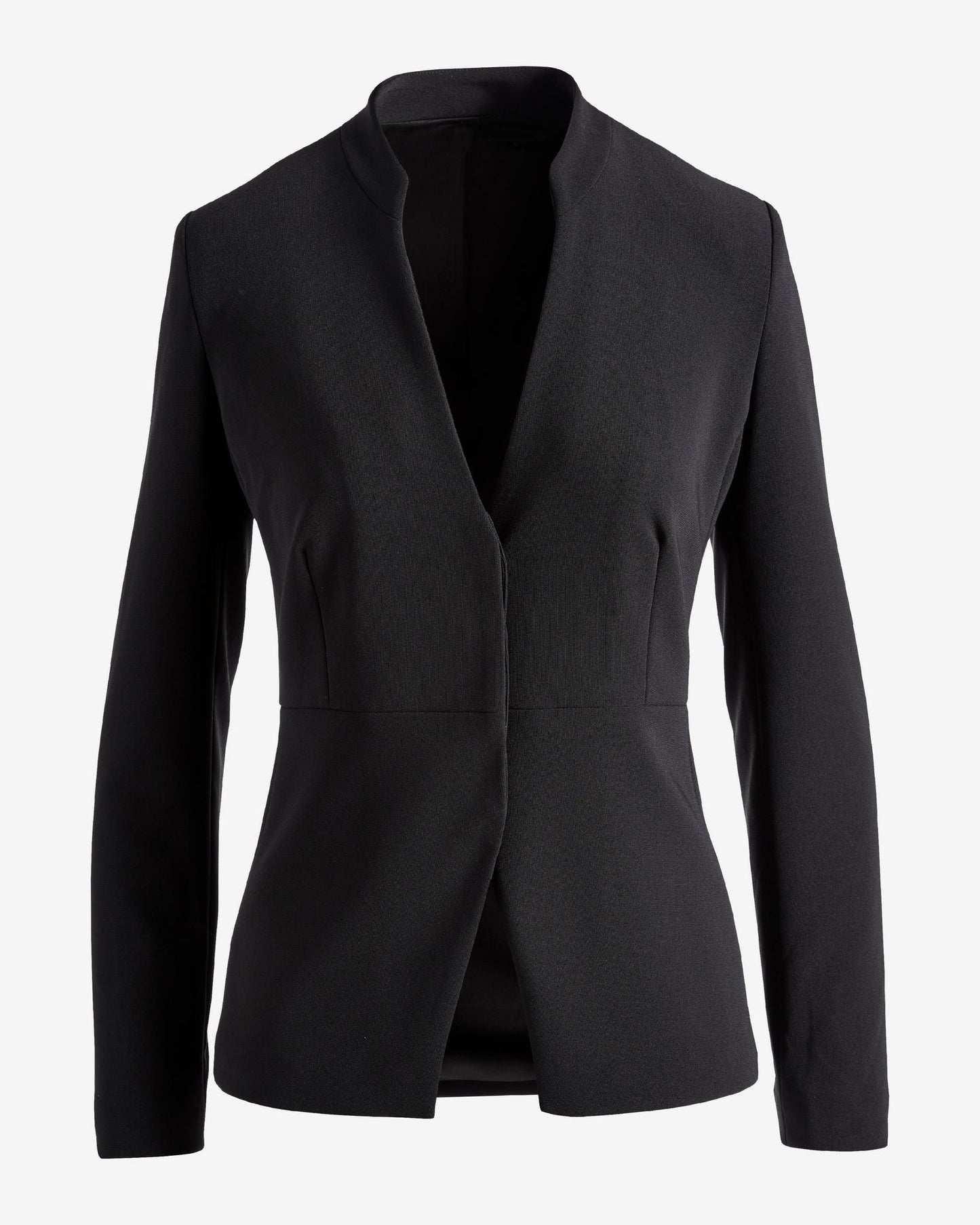 Beyond Travel Collarless Blazer Jet Black