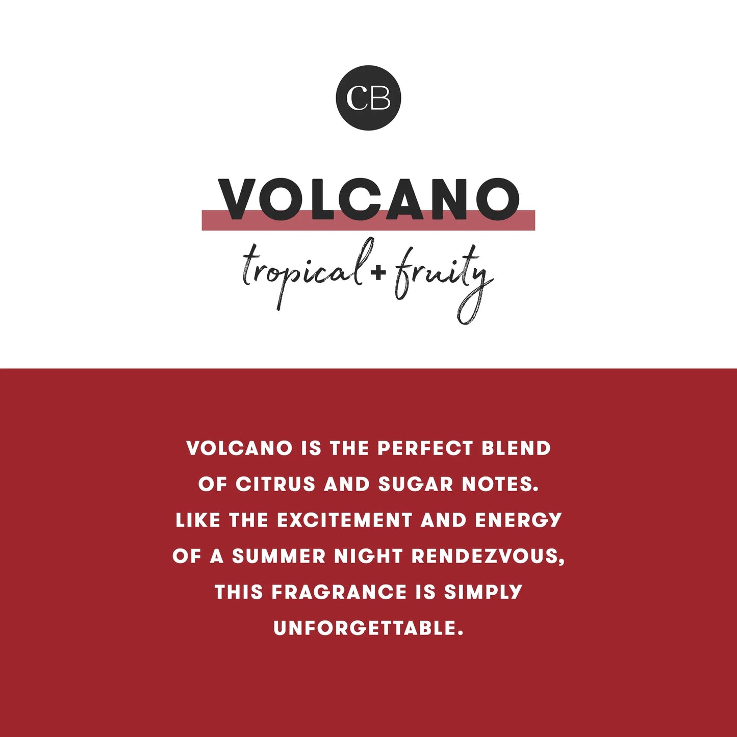 Volcano Holiday Pattern Petite Candle