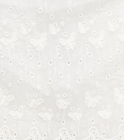 AJ Eyelet A-Line Midi Dress