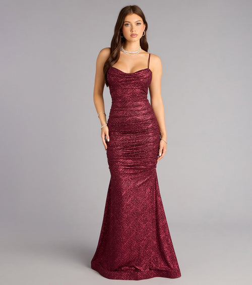 Adelyn Glitter Knit Mermaid Dress
