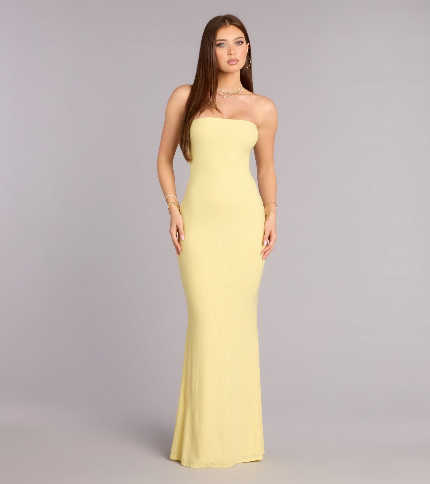 Alaina Glitter Knit Mermaid Dress