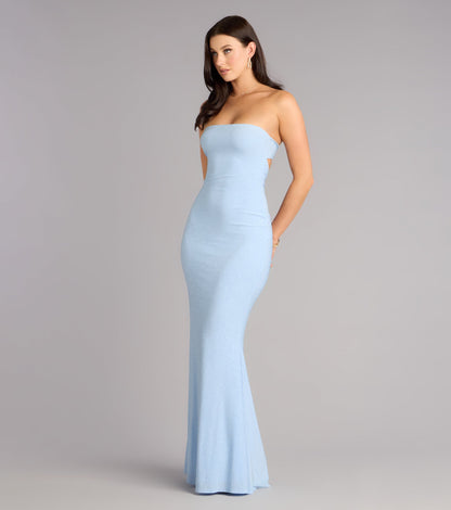 Alaina Glitter Knit Mermaid Dress