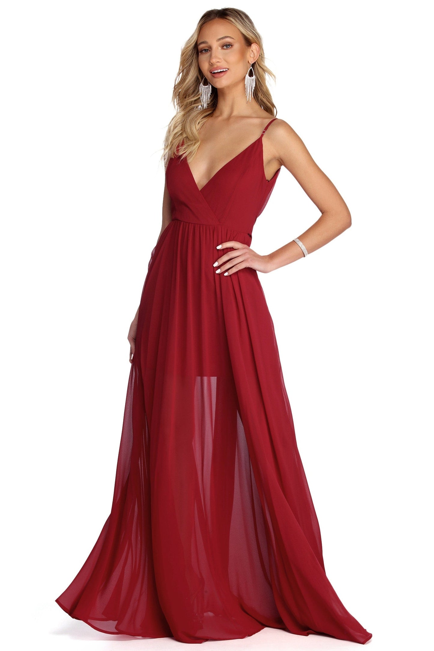 Alina Formal Sleeveless Chiffon Dress