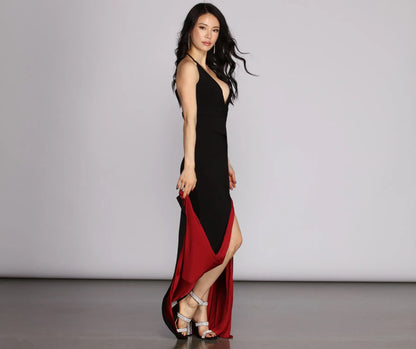 Abigail Formal High Slit Dress