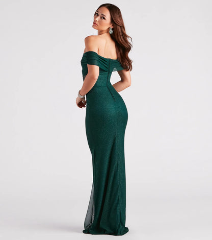 Alice Formal Glitter Off The Shoulder Dress