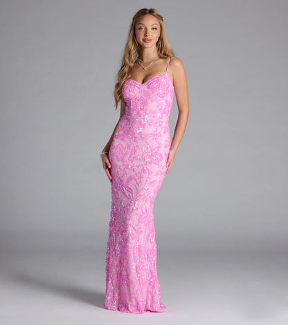 Alandra Sweetheart Mermaid Sequin Formal Dress