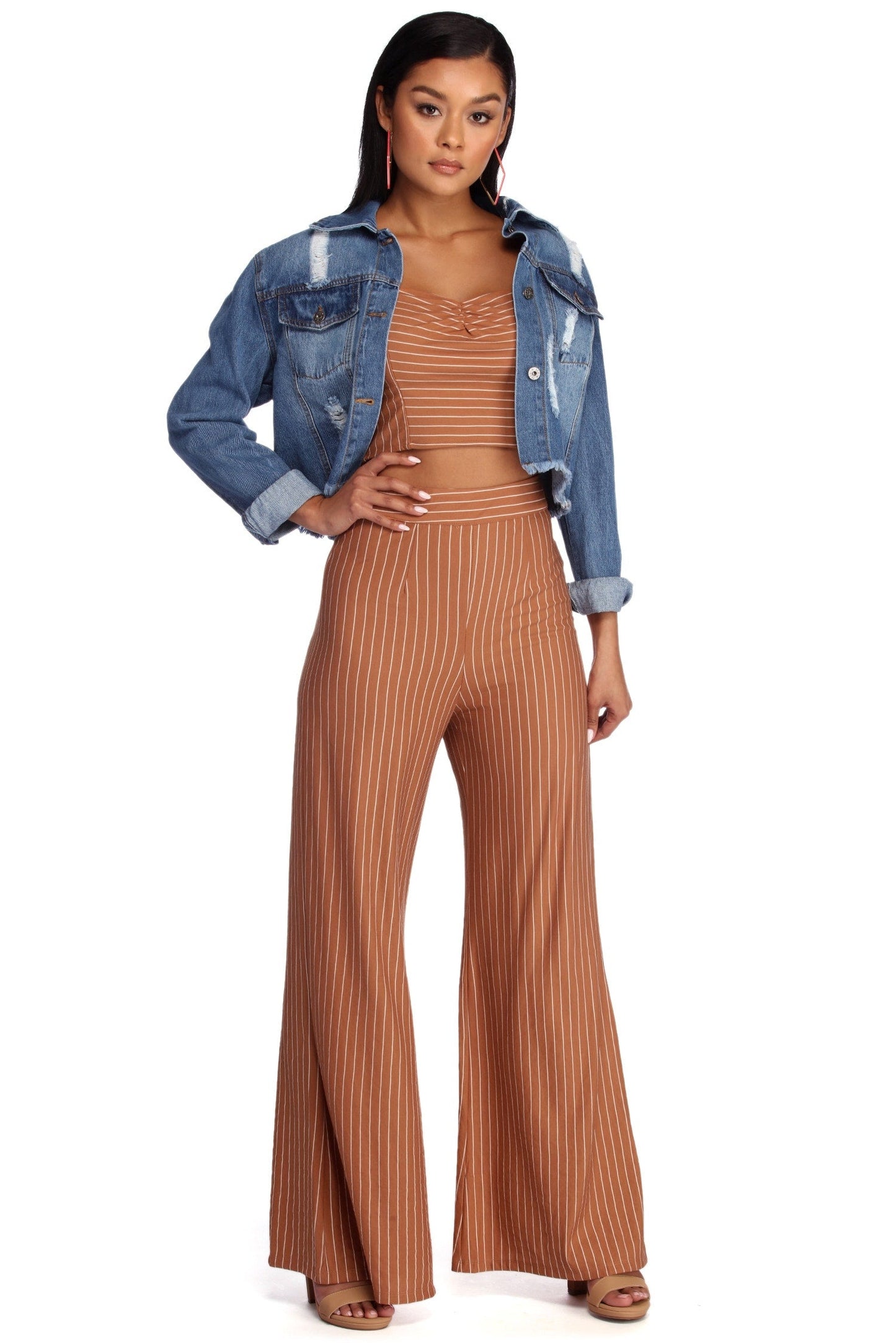 All About The Stripes Crop Top
