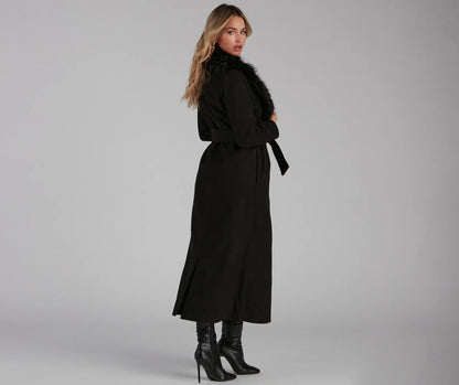 A Formal Affair Faux Fur Jacket