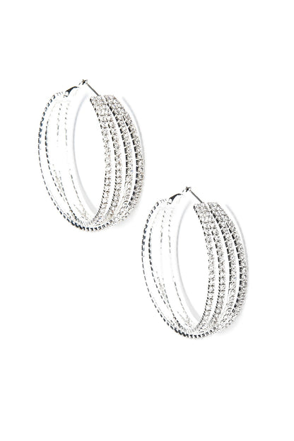 Add Some Sparkle Hoop Earrings