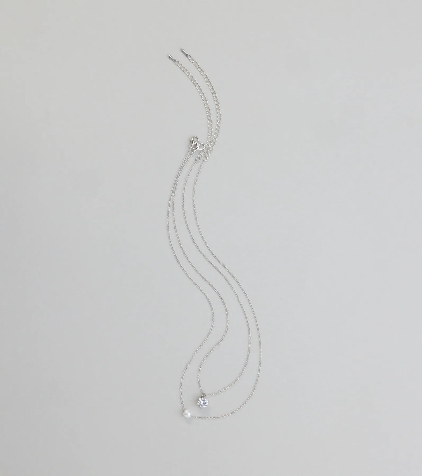 All About Luxe Pearl Cubic Zirconia Charm Necklace