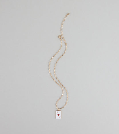 Ace Your Look Heart Pendant Necklace