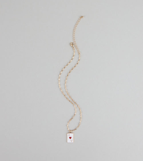 Ace Your Look Heart Pendant Necklace