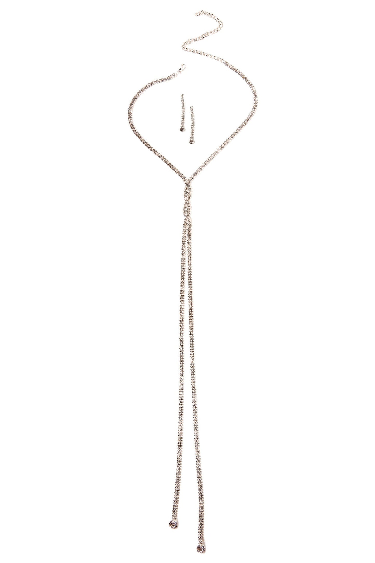 A Twist Of Rhine Necklace Set