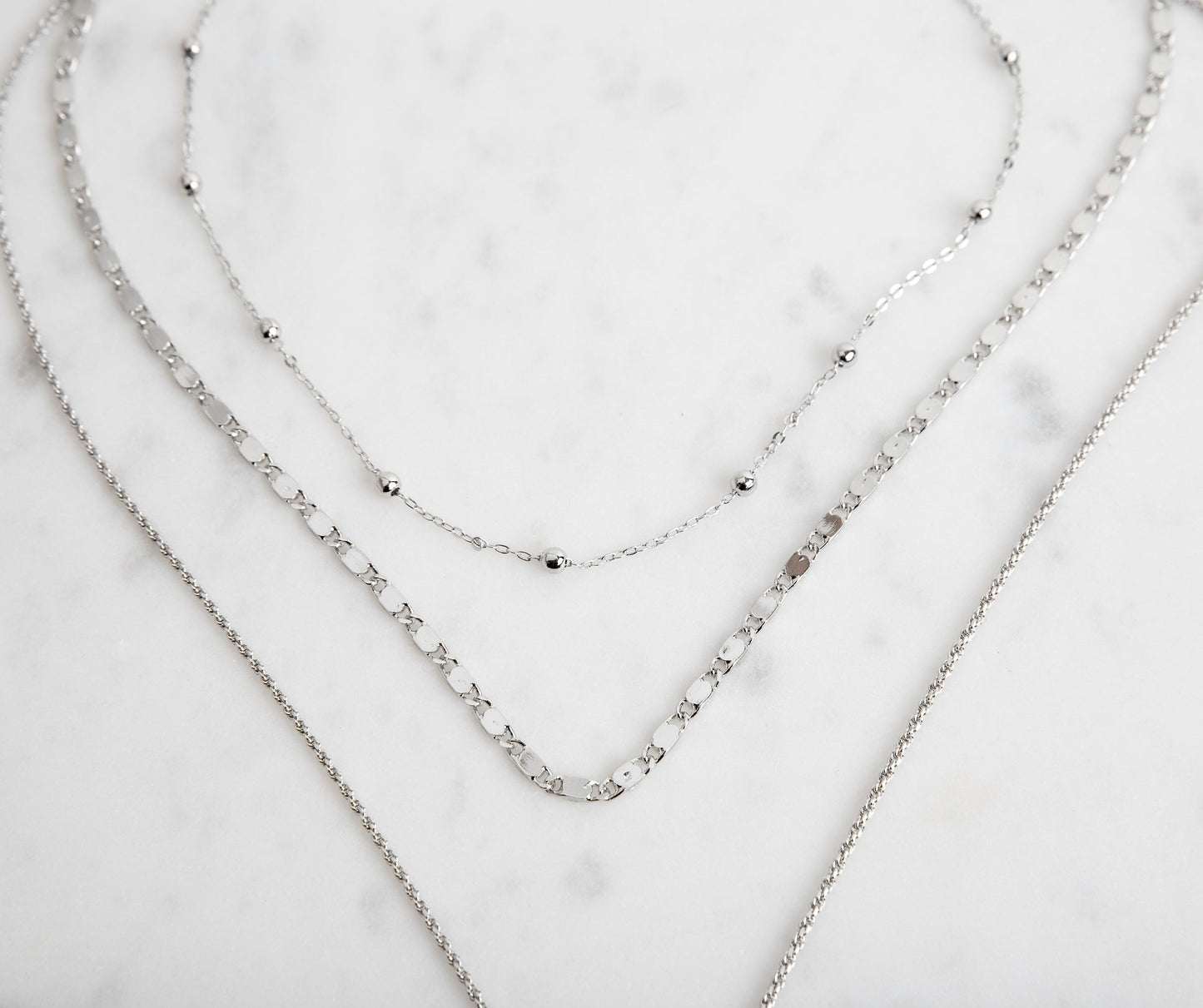 3 Row Luxe Lariat Layered Necklaces