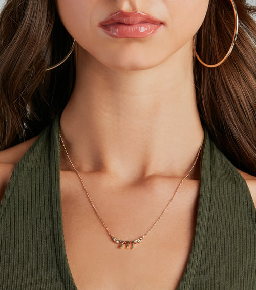 777 Charm Dainty Chain Necklace