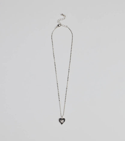 Adorable Vibe Angel Heart Charm Necklace