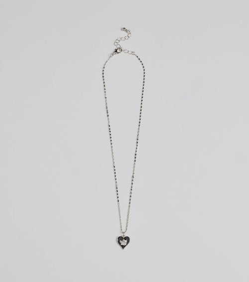 Adorable Vibe Angel Heart Charm Necklace