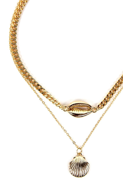 2 Row Sea Shell Necklace