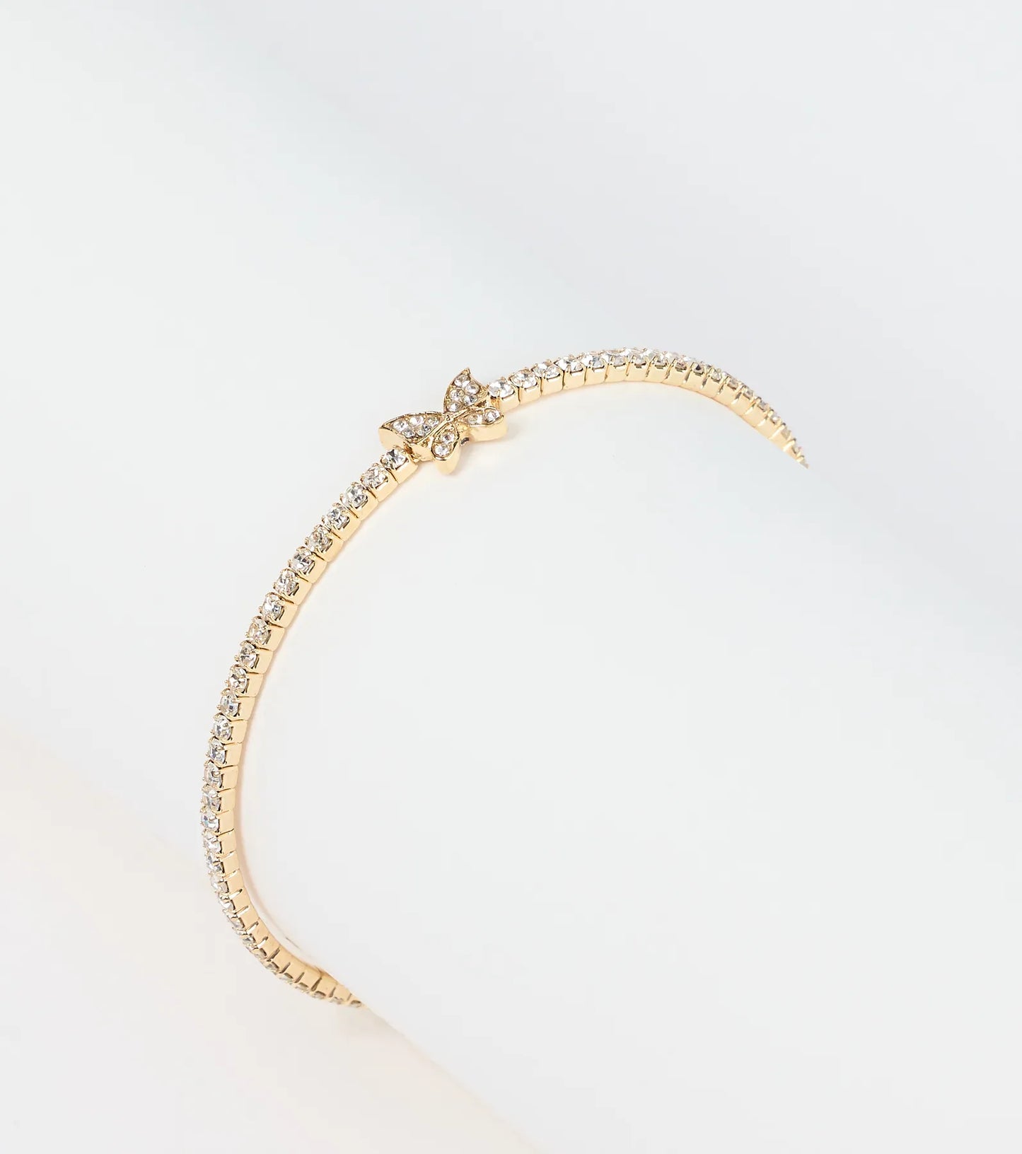 Aflutter Rhinestone Butterfly Bracelet