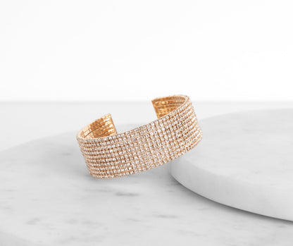 All About The Rhinestones Cuff