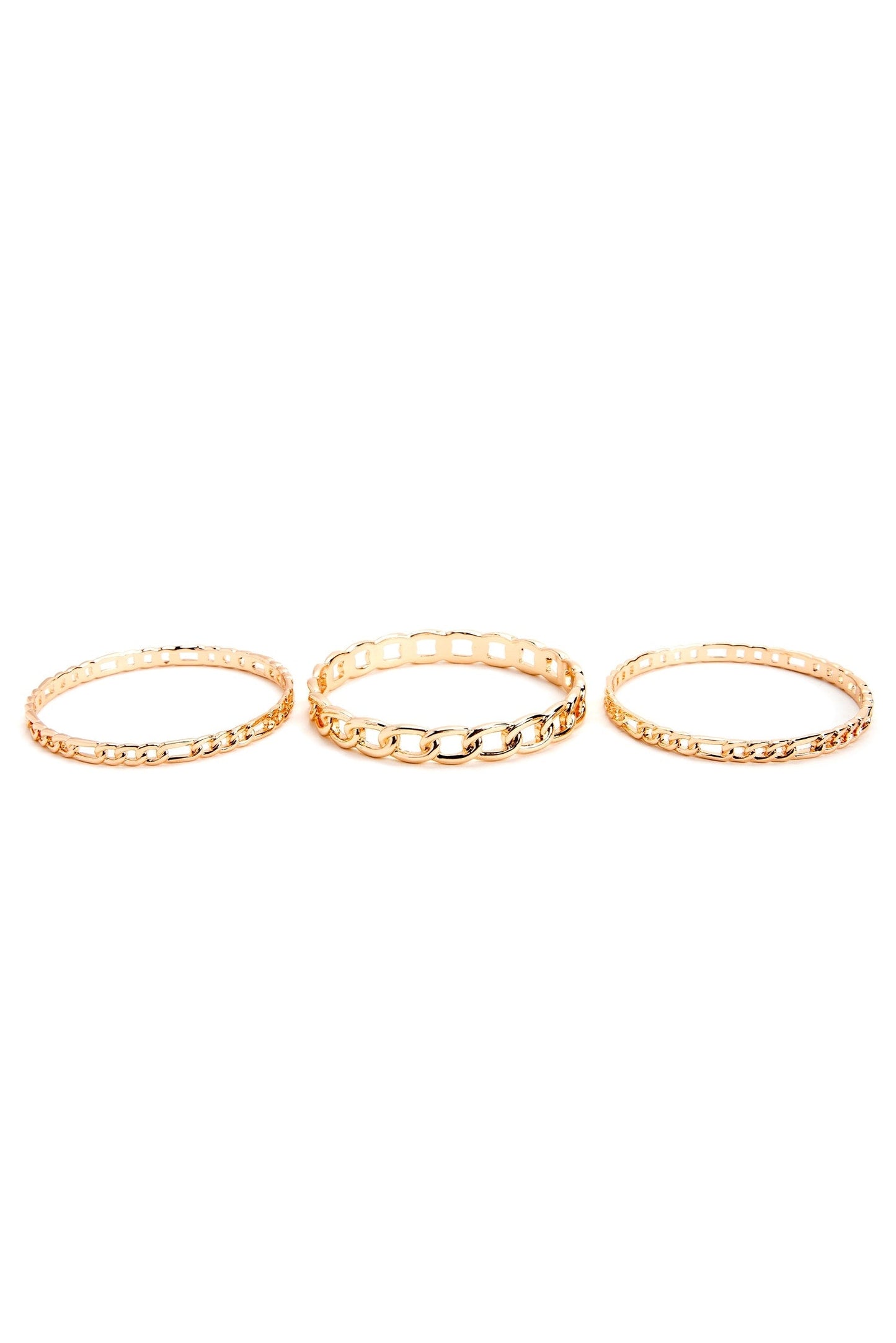 3 Pack Chain Link Bangles