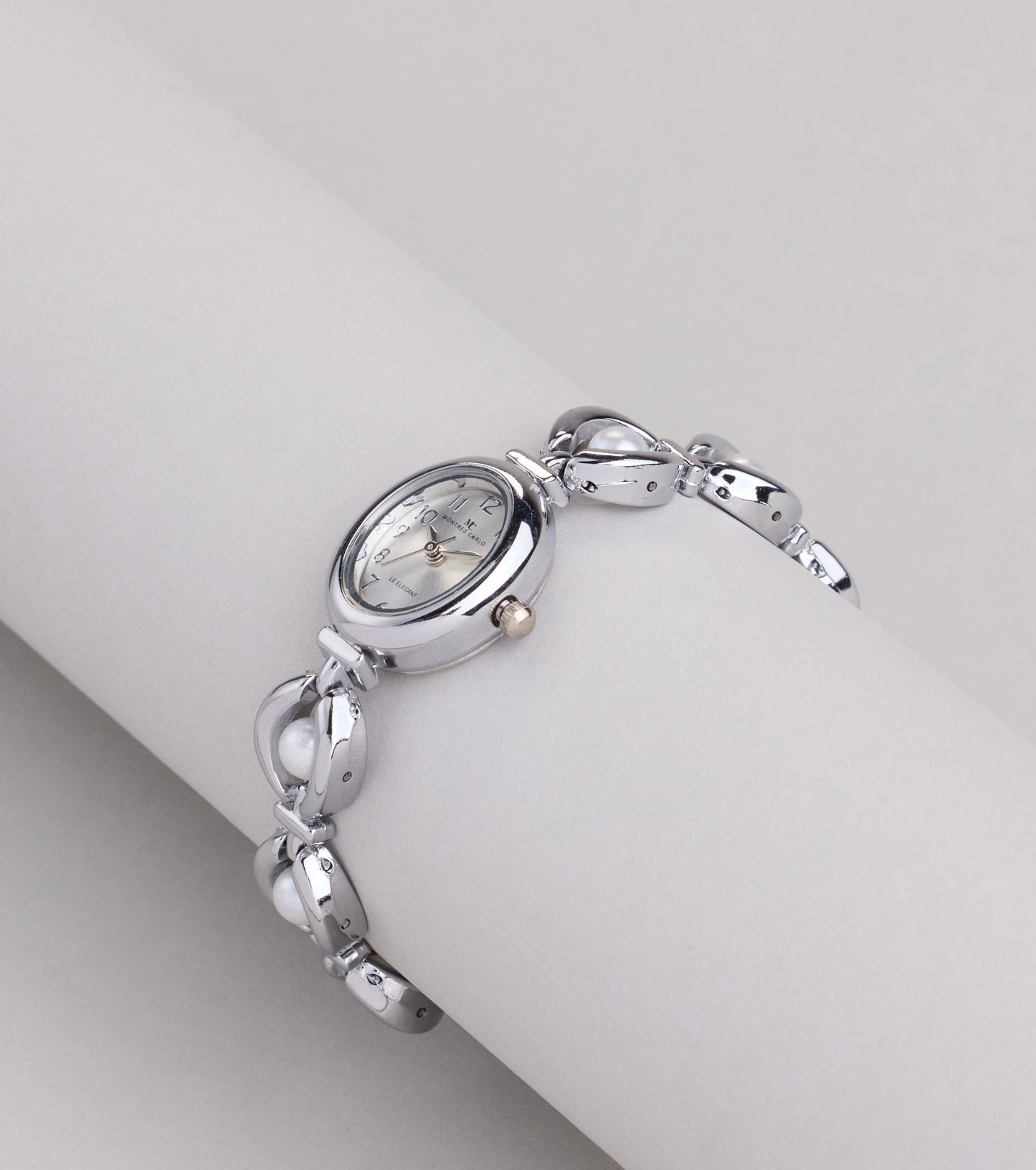 Ahead Of Time Faux Pearl Watch