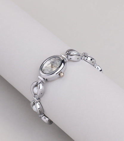 Ahead Of Time Faux Pearl Watch