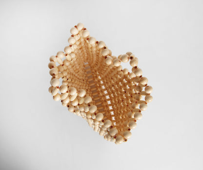 A  Summer Mood Wooden Beaded Mini Tote