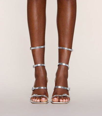 About Tonight Caged Stiletto Heels