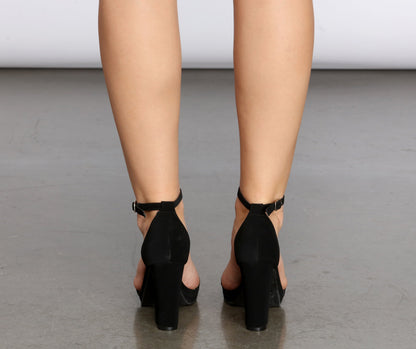 A Little Sparkle Platform Heels