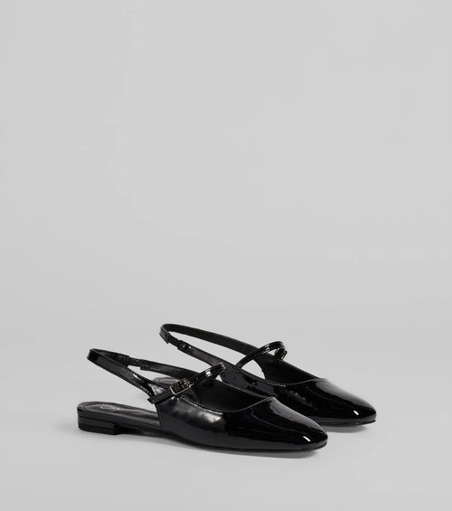 Adorable Essentials Slingback Mary Jane Flats