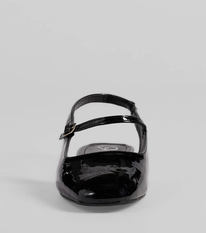Adorable Essentials Slingback Mary Jane Flats