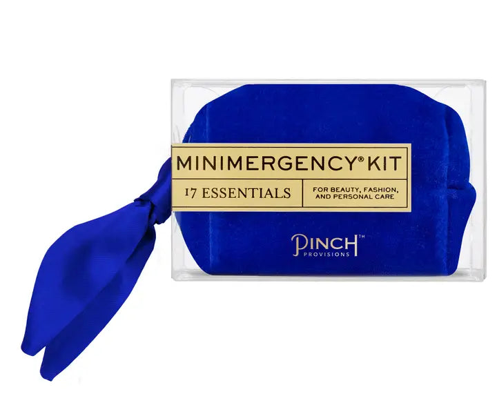 Velvet Scarf Minimergency Kit (Cobalt)