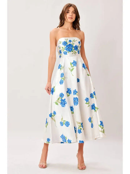 Something Blue Midi Dress