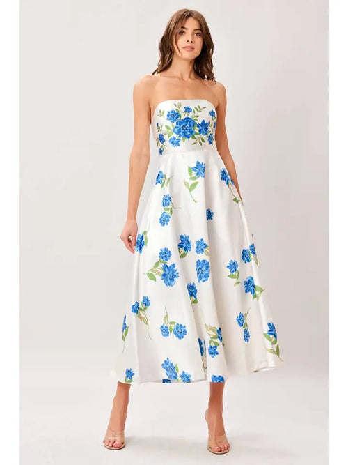 Something Blue Midi Dress