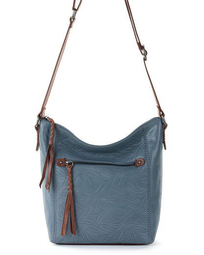 Ashland Crossbody - Leather - Maritime Wave Embossed