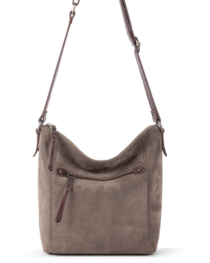 Ashland Crossbody - Leather - Mushroom Suede