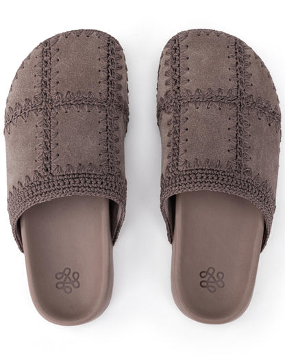 Bolinas Clog - Leather - Mushroom Suede Patch