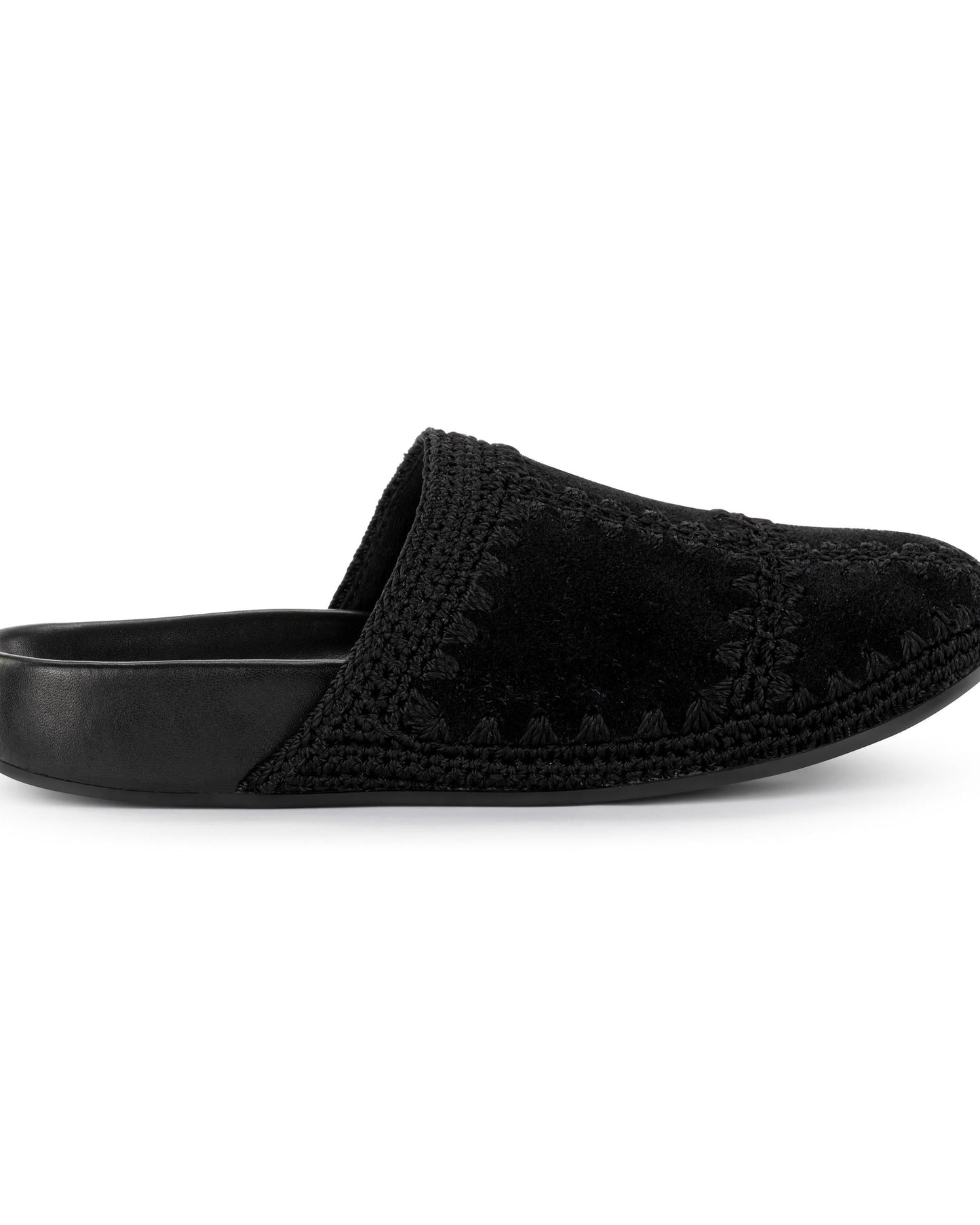 Bolinas Clog - Leather - Black Suede Patch