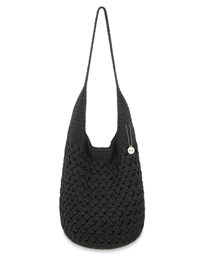 120 Hobo - Hand Crochet - Black Cozy Weave