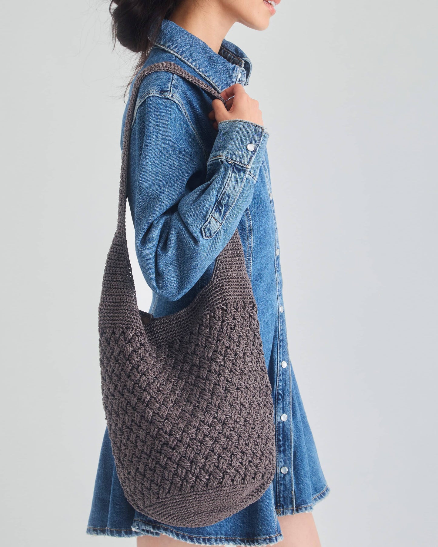 120 Hobo - Hand Crochet - Mushroom Cozy Weave