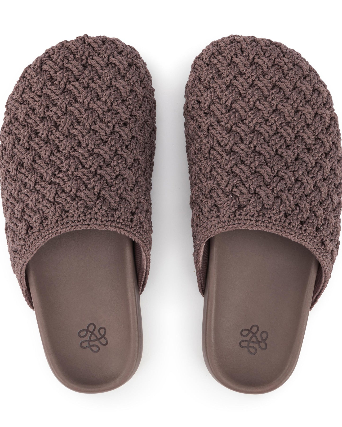 Bolinas Clog - Hand Crochet - Mushroom Cozy Weave