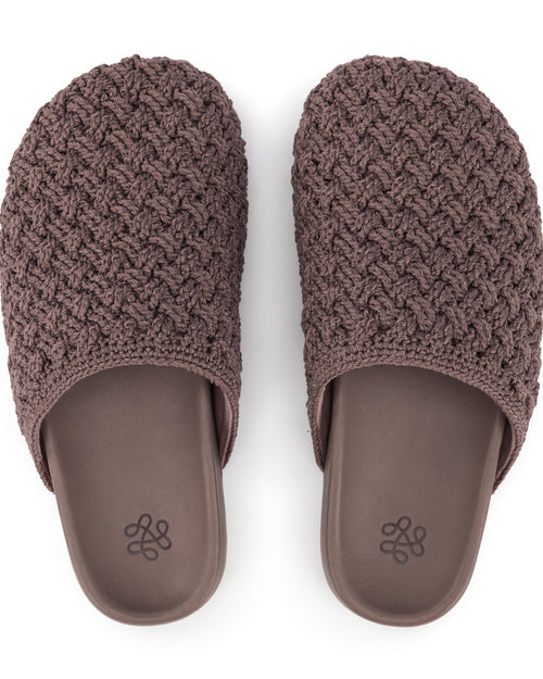 Bolinas Clog - Hand Crochet - Mushroom Cozy Weave
