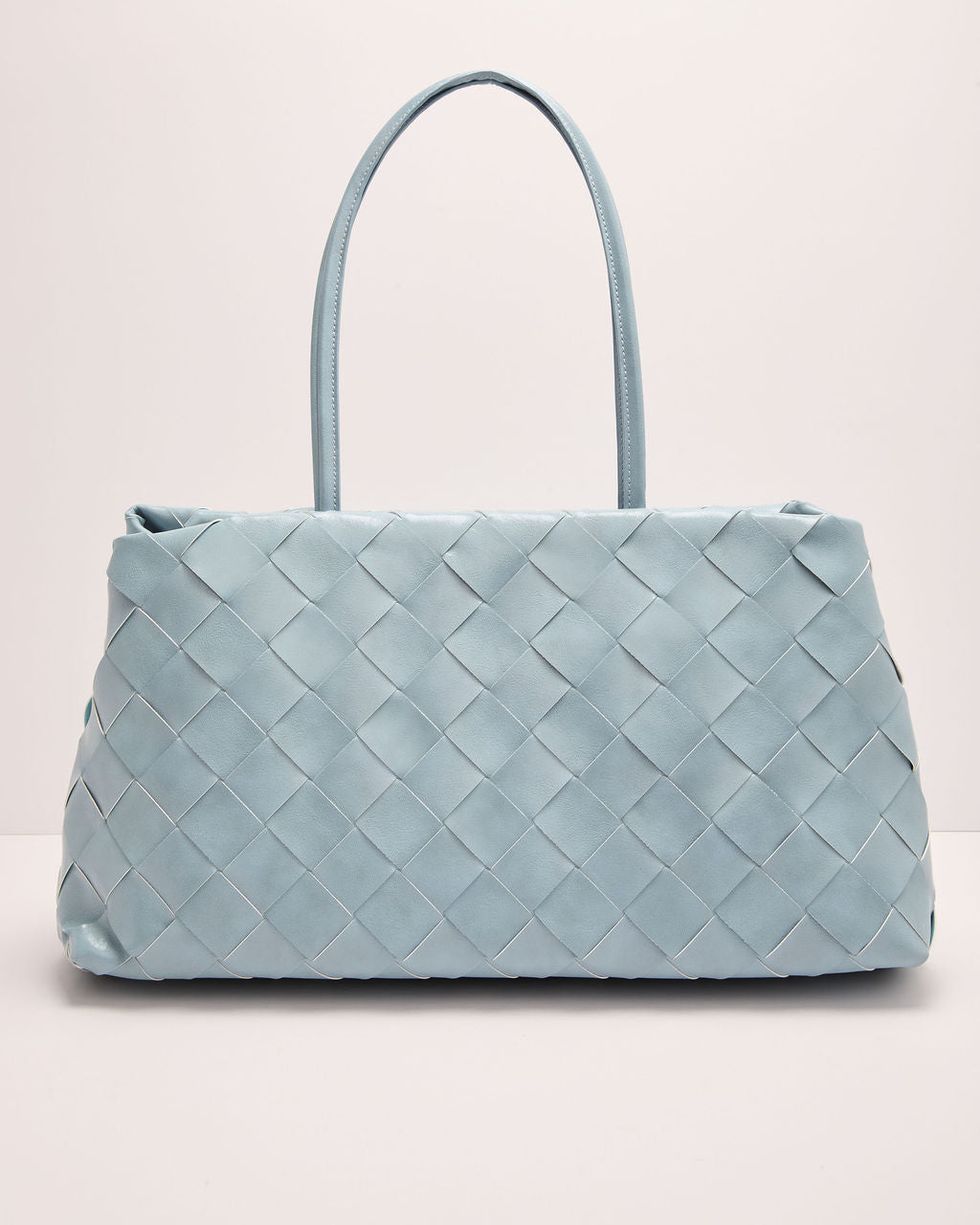 Christy Woven Vegan Leather Tote