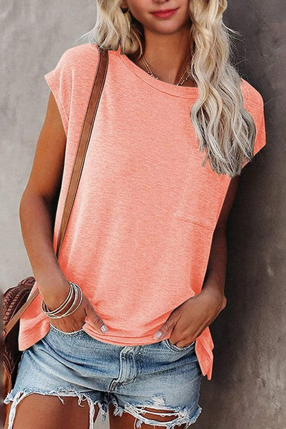 SIMPLE OVERFIT POCKET TEE